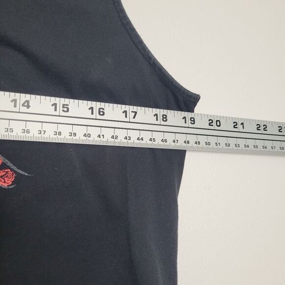 y2k Victory Motorcycle black red mcbling biker punk alt tank top size large - Picture 5 of 8